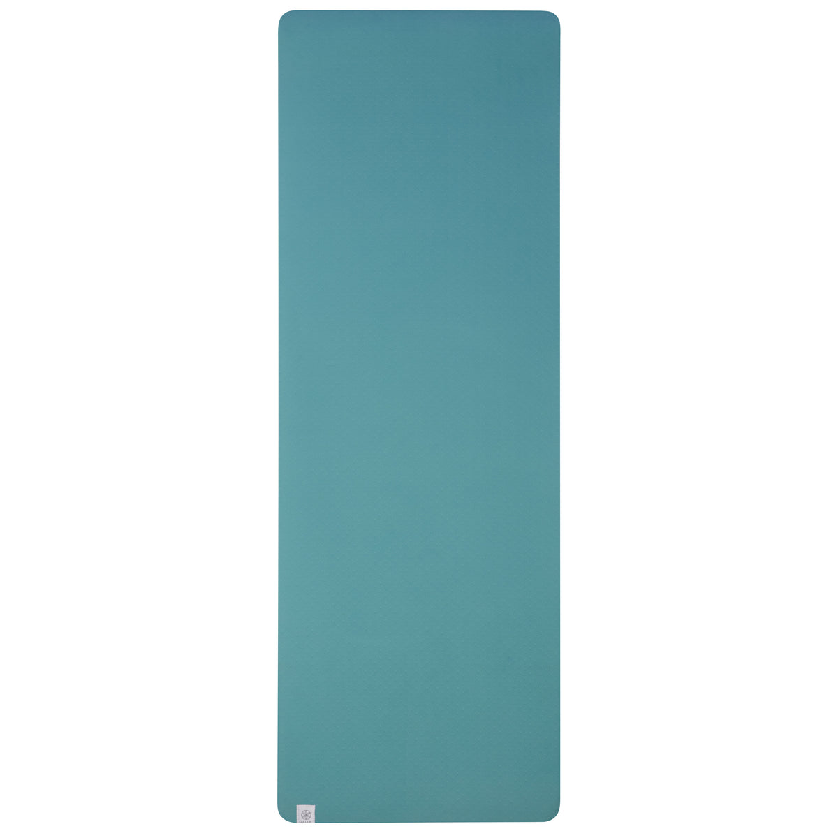 Gaiam Performance Yoga Mat (6mm) Seafoam/Dusty Pink flat