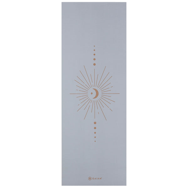 Premium Yoga Mat - Violet Vision (6mm) flat